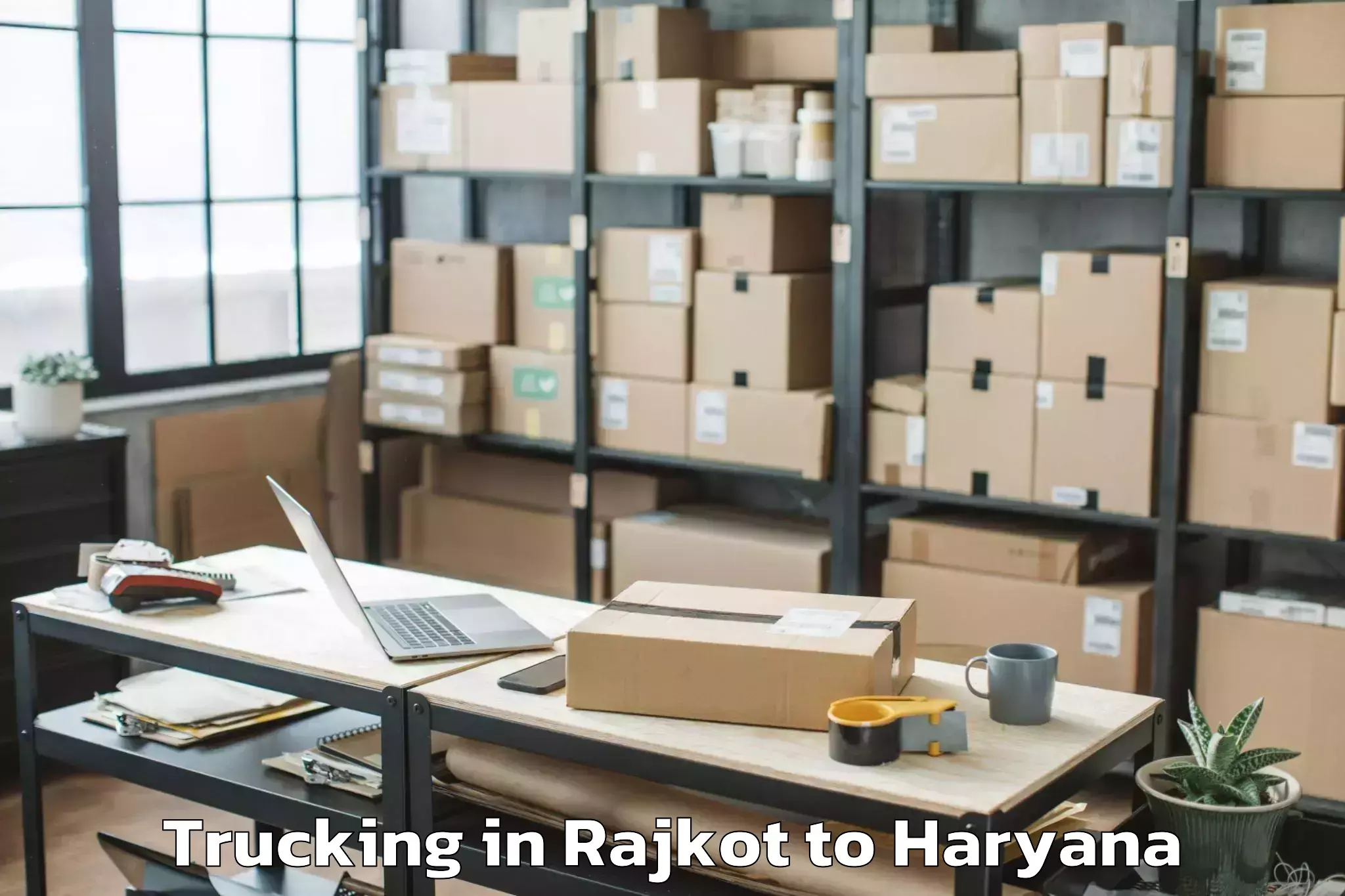 Hassle-Free Rajkot to Narnaund Trucking